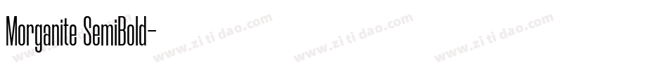Morganite SemiBold字体转换